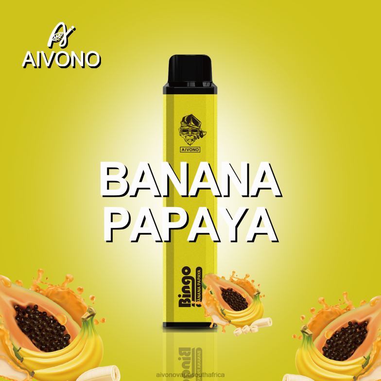 Aivono AIM BINGO 4000 Banana Papaya FJP86137 - Aivono Puffs