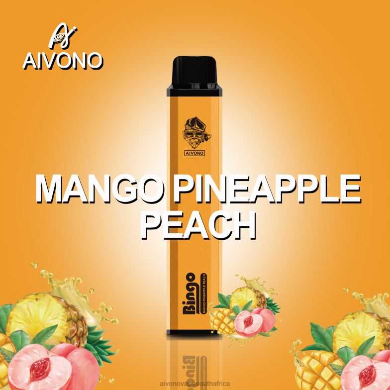 Aivono AIM BINGO 4000 Mango Pineapple Peach FJP86136 - Aivono Vape South Africa