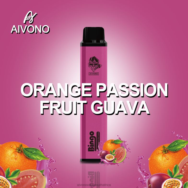 Aivono AIM BINGO 4000 Orange Passionfruit Guava FJP86132 - Aivono Vape South Africa