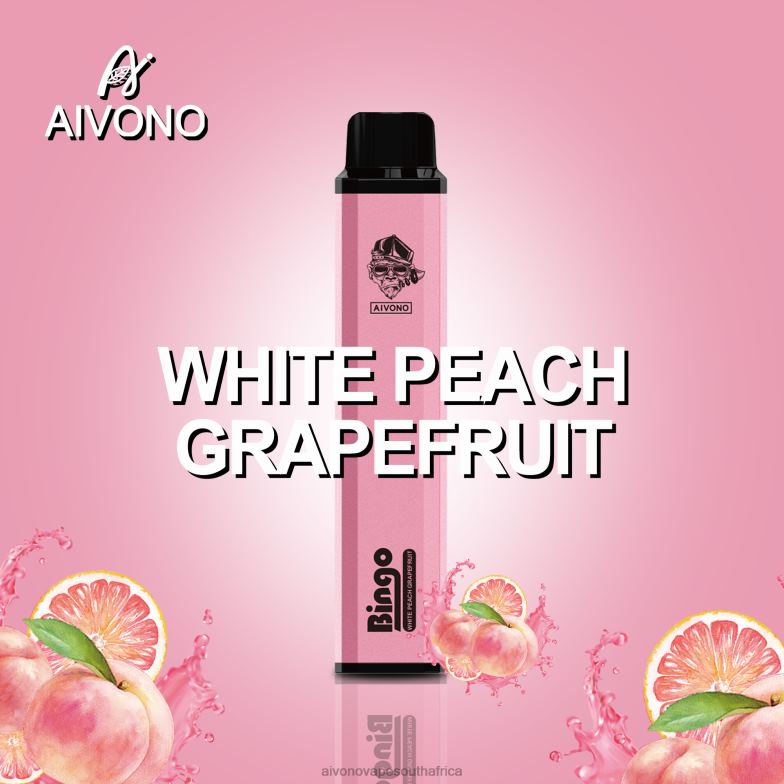 Aivono AIM BINGO 4000 White Peach Grapefruit FJP86134 - Aivono Vape Review