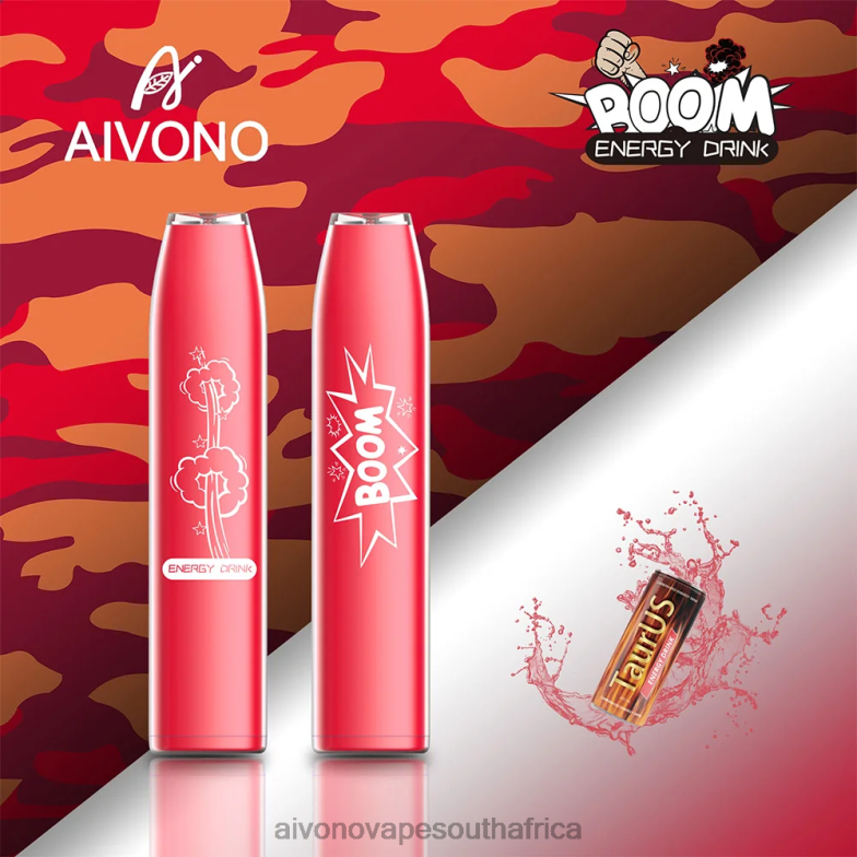 Aivono AIM BOOM 600 Energy Drink FJP86358 - Aivono Vape Review