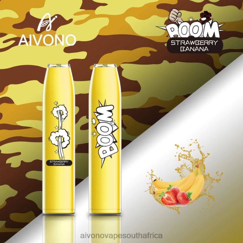 Aivono AIM BOOM 600 Strawberry Banana FJP86363 - Aivono Vape Price
