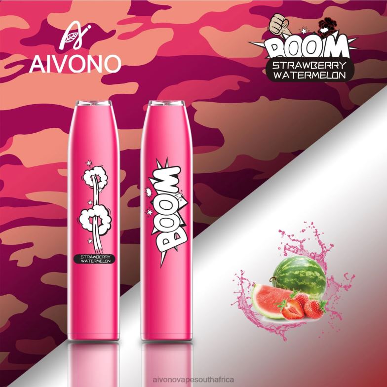 Aivono AIM BOOM 600 Strawberry Watermelon FJP86364 - Aivono Vape South Africa