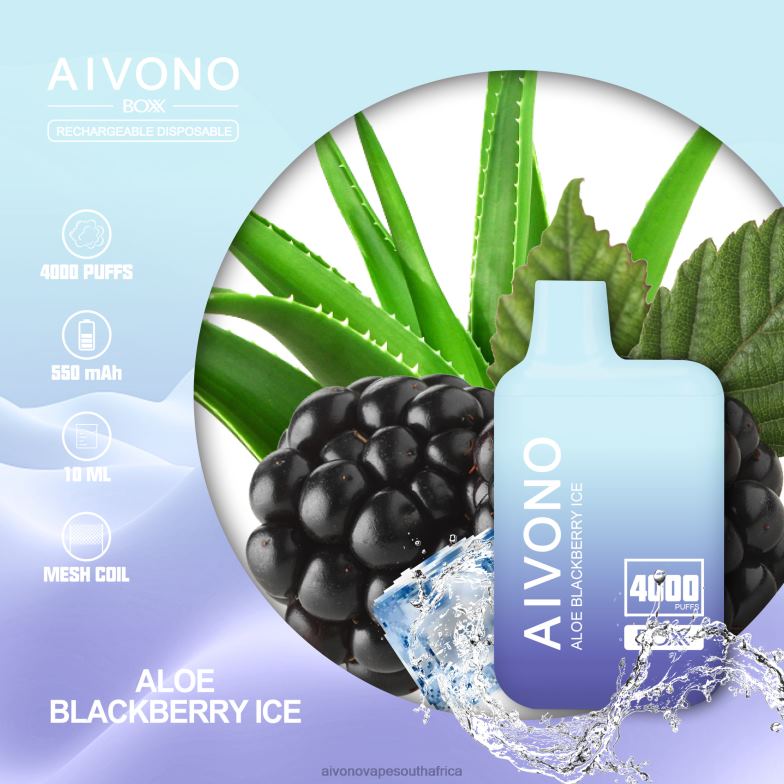 Aivono AIM BOXX 4000 Aloe Current Ice FJP86228 - Aivono Vape South Africa