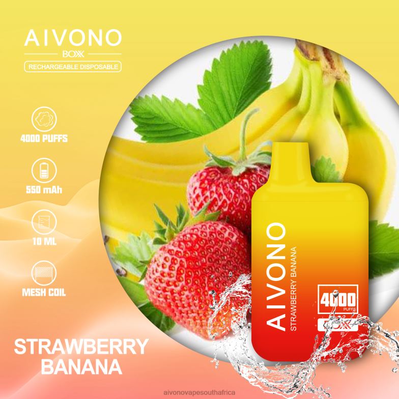 Aivono AIM BOXX 4000 Strawberry Banana FJP86231 - Aivono Vape Price
