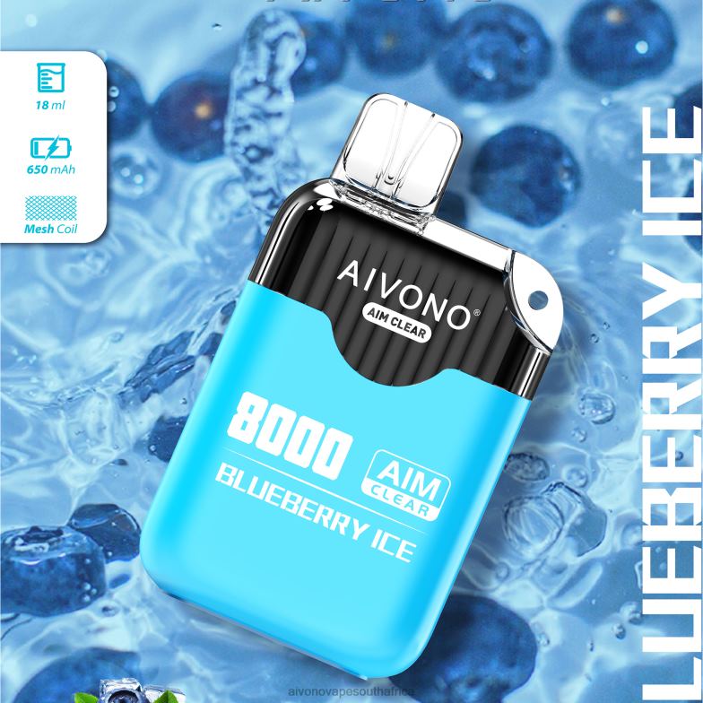 Aivono AIM CLEAR 8000 Blueberry Ice FJP86206 - Aivono Vape Review