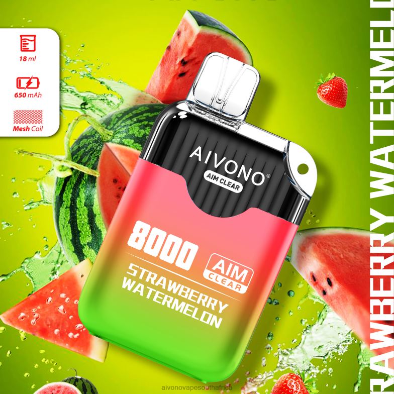 Aivono AIM CLEAR 8000 Strawberry Watermelon FJP86208 - Aivono Vape South Africa
