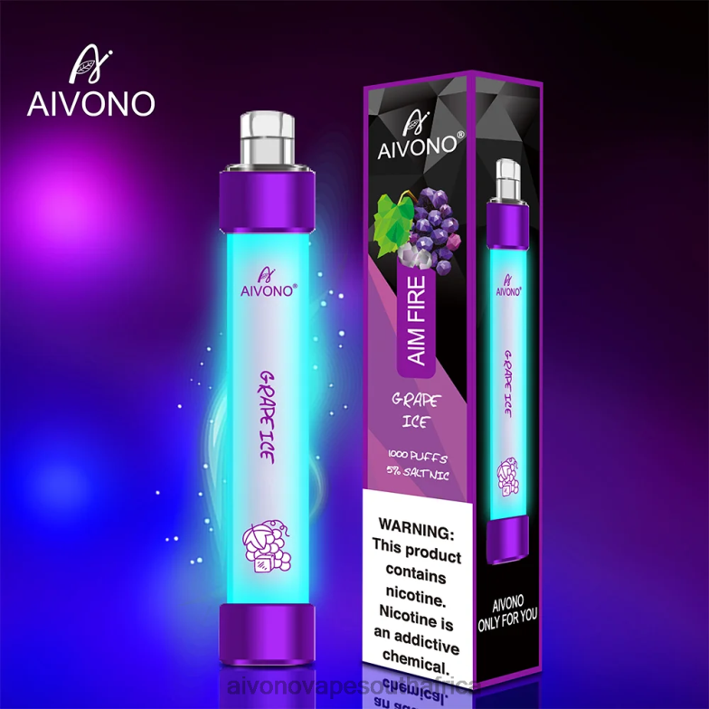 Aivono AIM FIRE 1000 Grape Ice FJP86329 - Aivono Puffs