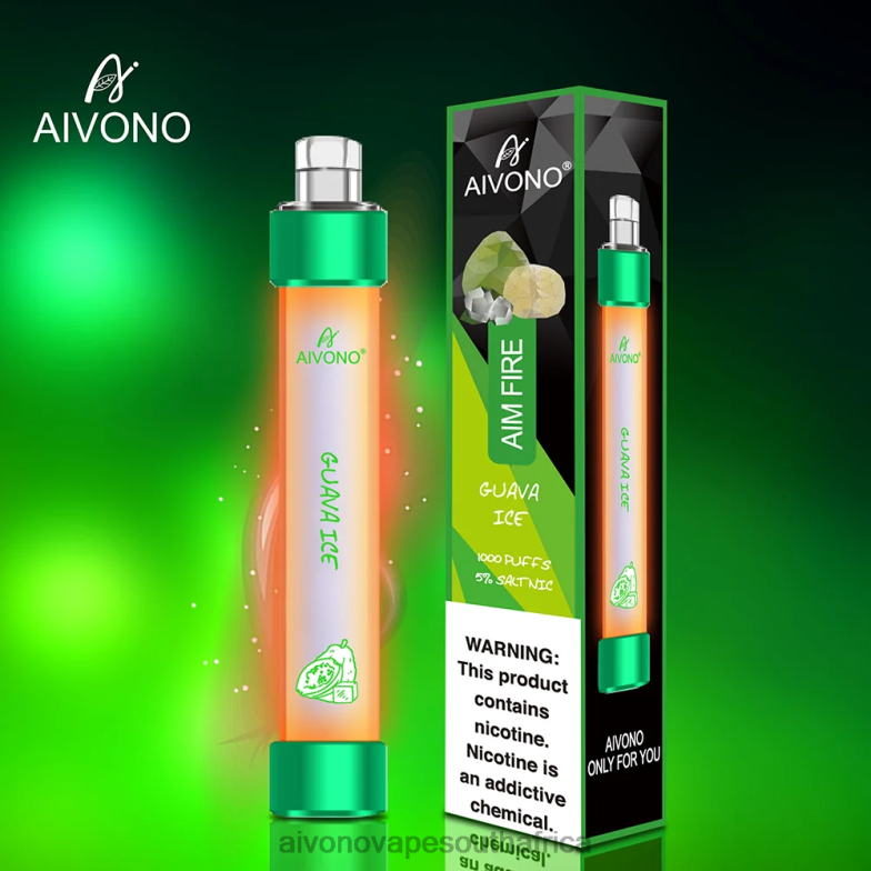 Aivono AIM FIRE 1000 Guava Ice FJP86330 - Aivono Vape Review