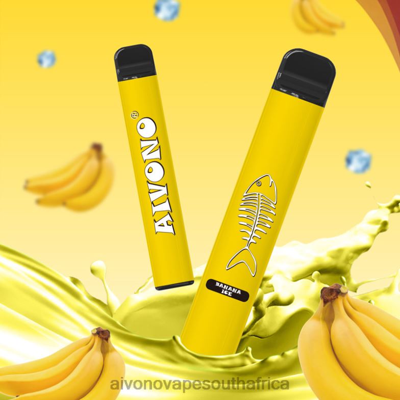 Aivono AIM FISHBONE 600 Banana Ice FJP86276 - Aivono Vape South Africa