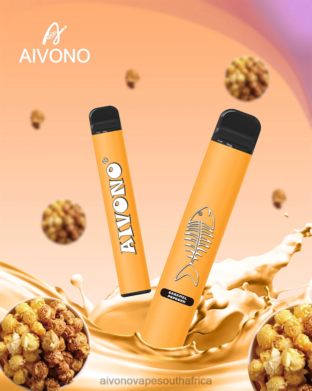 Aivono AIM FISHBONE 600 Caramel Popcorn FJP86286 - Aivono Vape Review