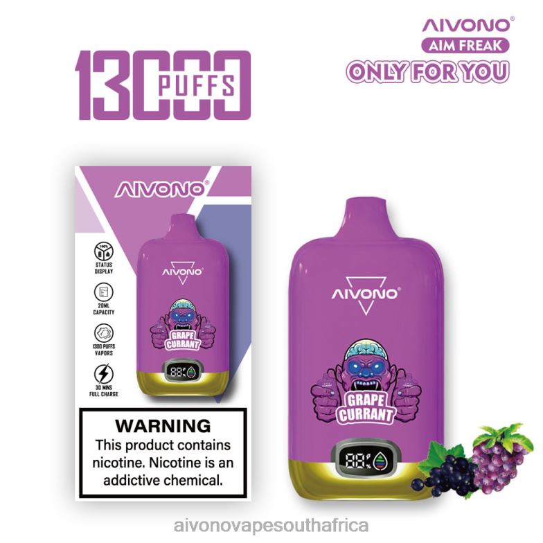 Aivono AIM FREAK 13000 Grape Currant FJP86251 - Aivono Vape Price