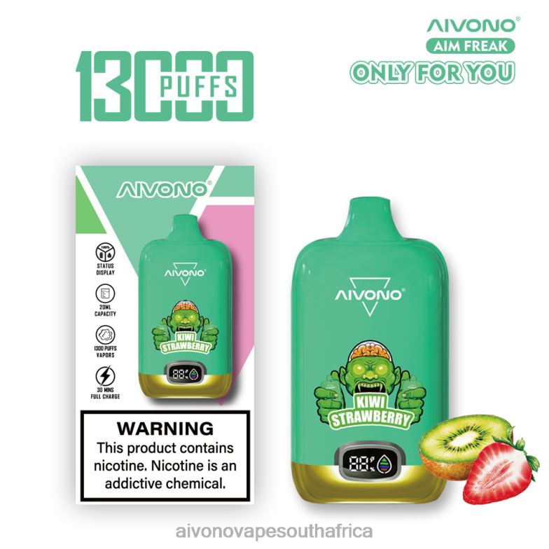 Aivono AIM FREAK 13000 Kiwi Strawberry FJP86246 - Aivono Vape Review
