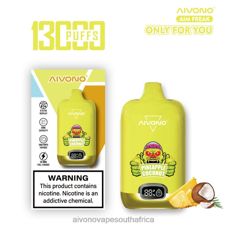 Aivono AIM FREAK 13000 Pineapple Coconut FJP86248 - Aivono Vape South Africa