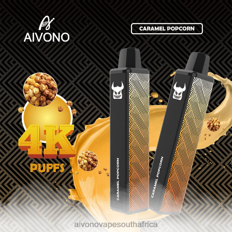 Aivono AIM FREAK 4000 Caramel Popcorn FJP86261 - Aivono Puffs