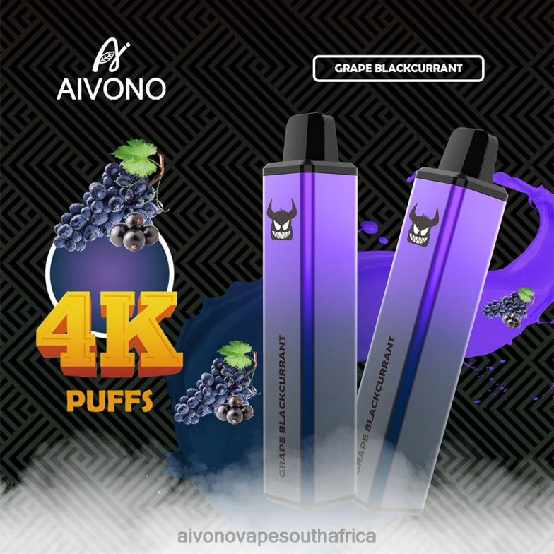 Aivono AIM FREAK 4000 Grape Blackcurrant FJP86259 - Aivono Vape Price