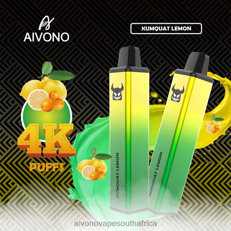 Aivono AIM FREAK 4000 Kumquat Lemon FJP86256 - Aivono Vape South Africa