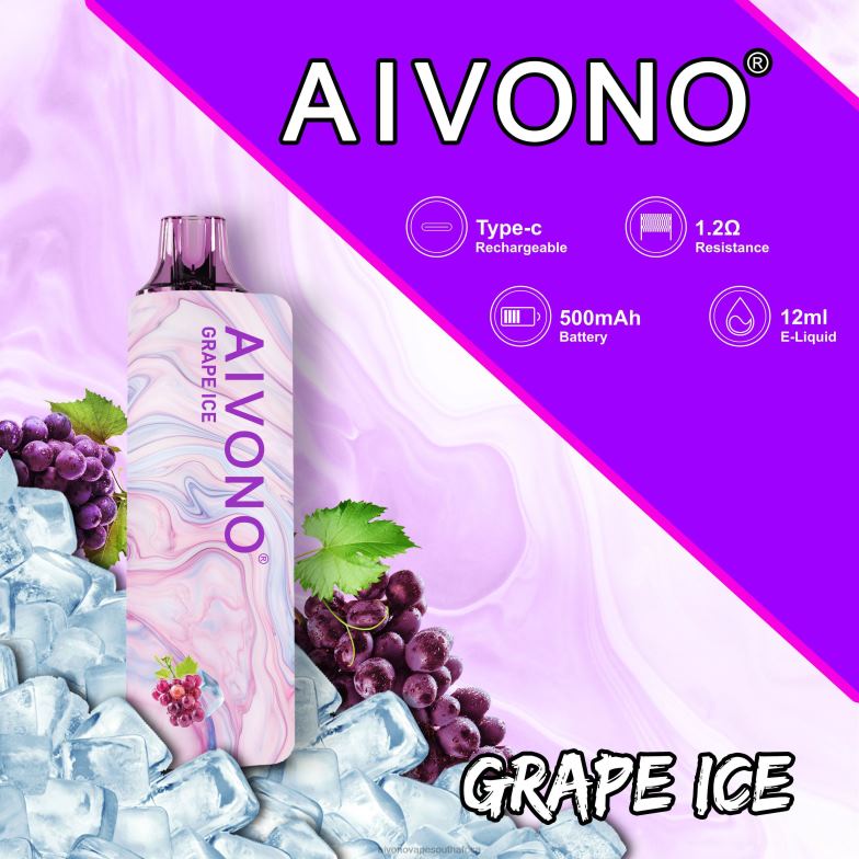 Aivono AIM GUN 7000 Grape Ice FJP86102 - Aivono Vape Review