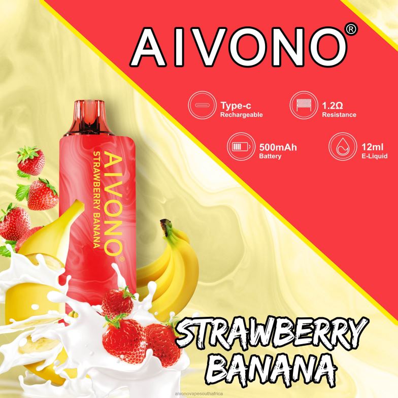 Aivono AIM GUN 7000 Strawberry Banana FJP86107 - Aivono Vape Price