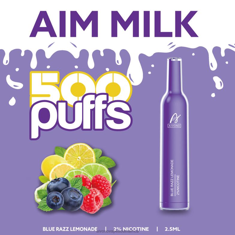 Aivono AIM MILK 500 Blue Razz Lemonade FJP86264 - Aivono Vape South Africa