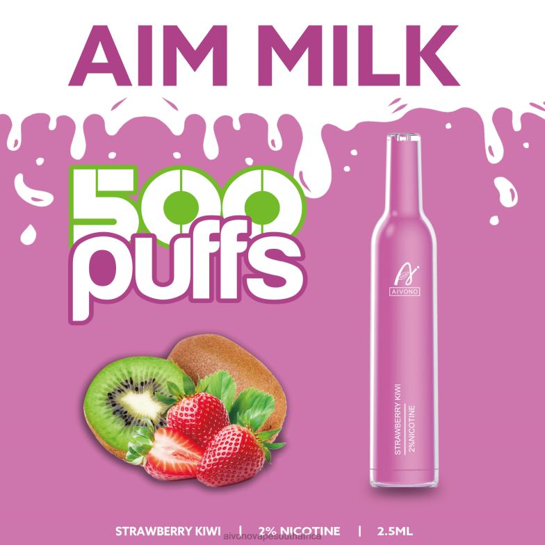 Aivono AIM MILK 500 Strawberry Kiwi FJP86271 - Aivono Vape Price