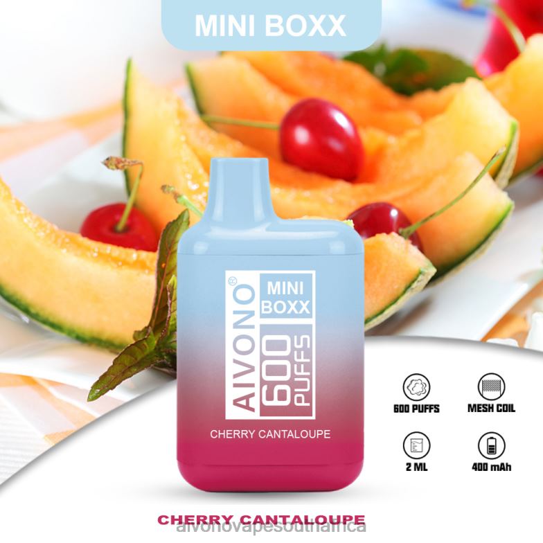 Aivono AIM MINI BOXX 600 Cherry Cantaloupe FJP86239 - Aivono Vape Price