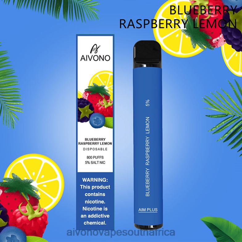 Aivono AIM PLUS 800 Bluberry Raspberry Lemon FJP86173 - Aivono Puffs