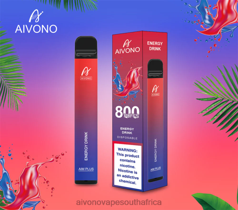 Aivono AIM PLUS 800 Energy Drink FJP86201 - Aivono Puffs