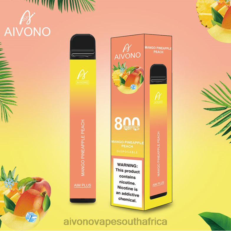 Aivono AIM PLUS 800 Mango Pineapple Peach FJP86186 - Aivono Vape Review