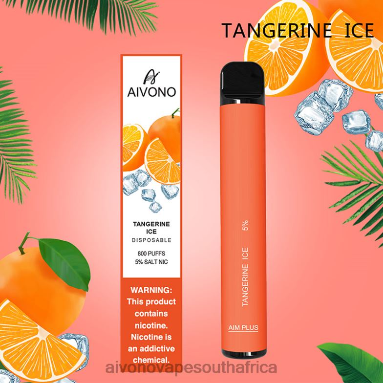 Aivono AIM PLUS 800 Tangrine Ice FJP86197 - Aivono Puffs