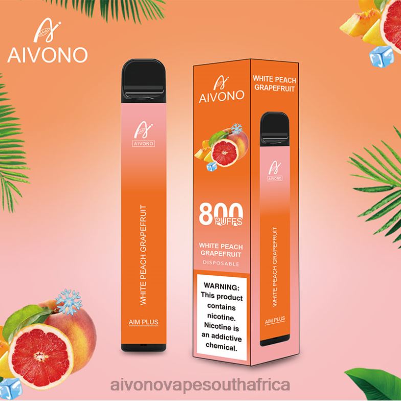 Aivono AIM PLUS 800 White Peach Grapefruit FJP86199 - Aivono Vape Price