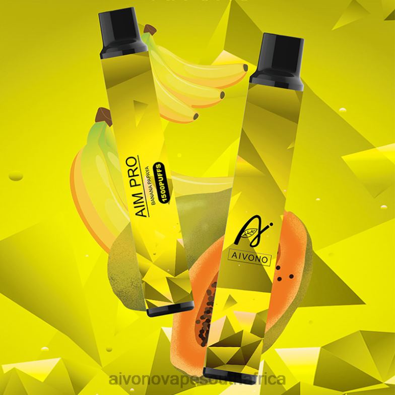 Aivono AIM PRO 1500 Banana Papaya FJP86169 - Aivono Puffs