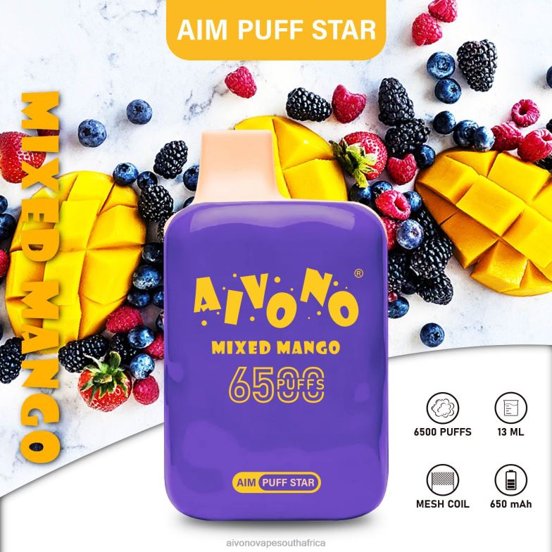 Aivono AIM PUFF STAR 6500 Mixed Mango FJP86296 - Aivono Vape South Africa