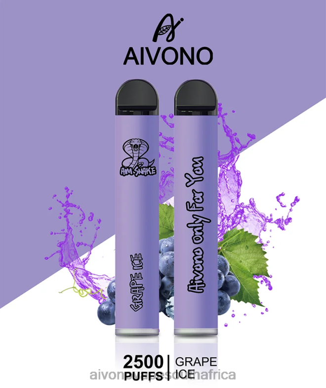Aivono AIM SNAKE 2500 Grape Ice FJP86306 - Aivono Vape Review