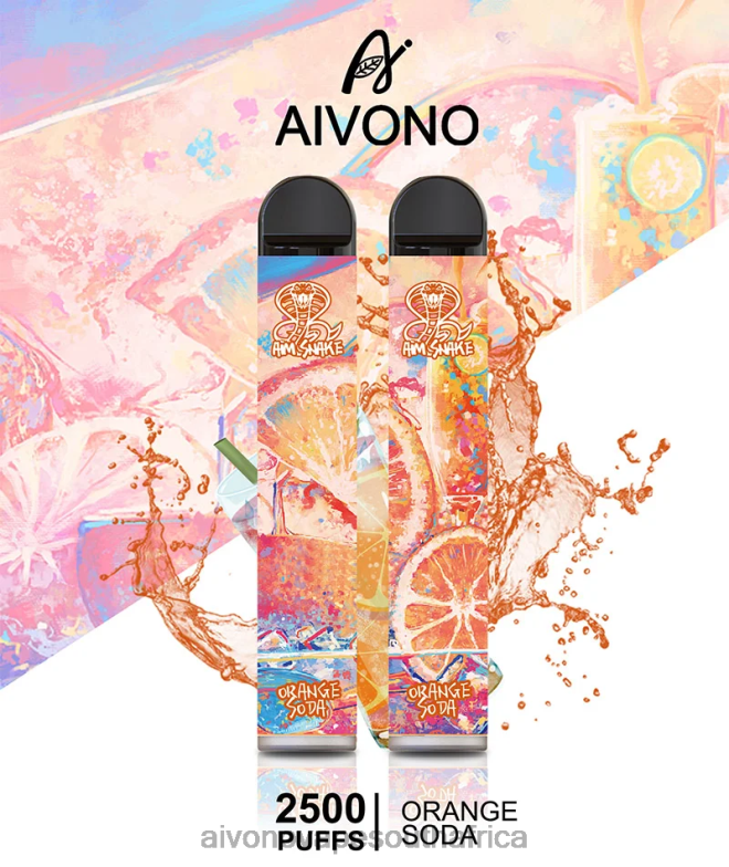 Aivono AIM SNAKE 2500 Orange Soda FJP86314 - Aivono Vape Review
