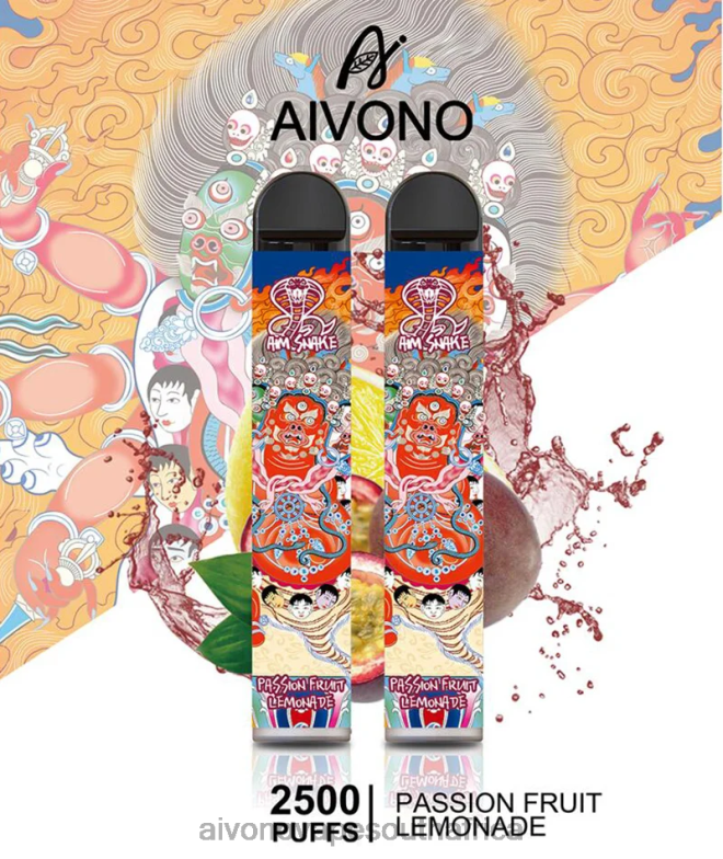 Aivono AIM SNAKE 2500 Passion Fruit Lemonade FJP86315 - Aivono Vape Price