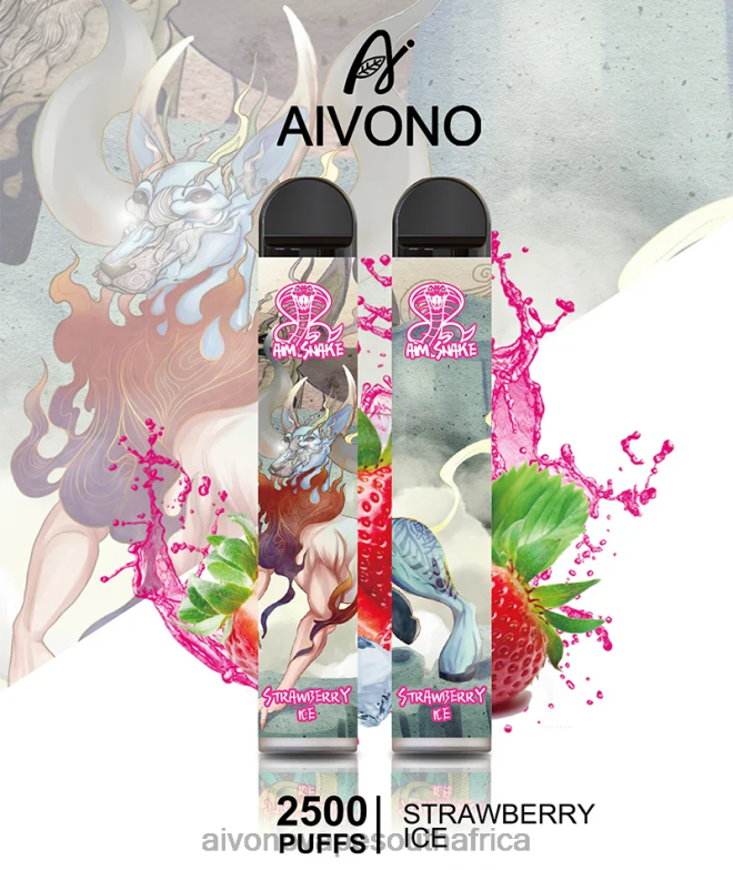 Aivono AIM SNAKE 2500 Strawberry Ice FJP86319 - Aivono Vape Price