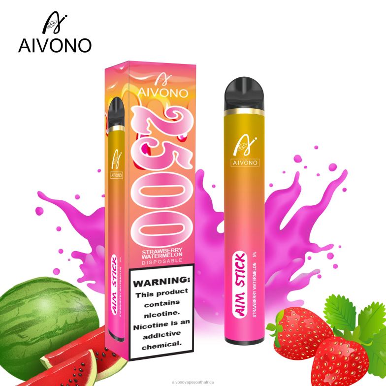 Aivono AIM STICK 2500 Strawberry Watermelon FJP86149 - Aivono Puffs