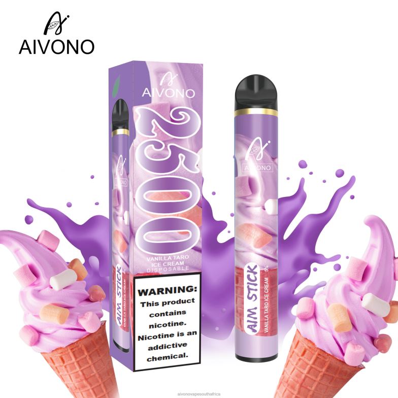 Aivono AIM STICK 2500 Vanilla Taro Ice Cream FJP86147 - Aivono Vape Price