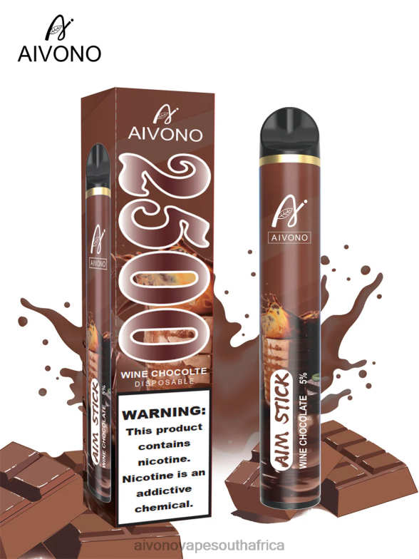 Aivono AIM STICK 2500 Wine Chocolate FJP86156 - Aivono Vape South Africa