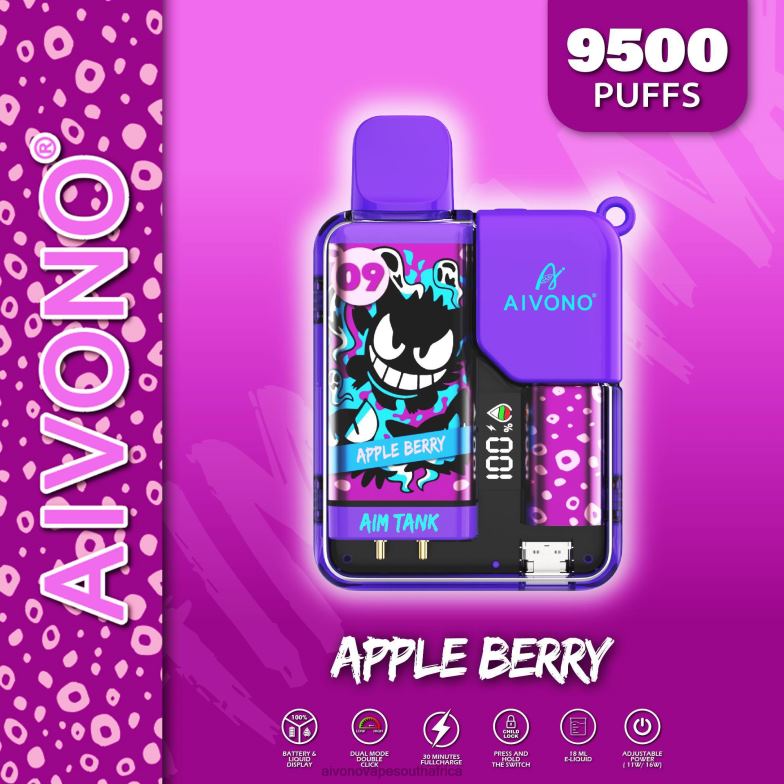 Aivono AIM TANK 9500 Apple Berry FJP8643 - Aivono Vape Price