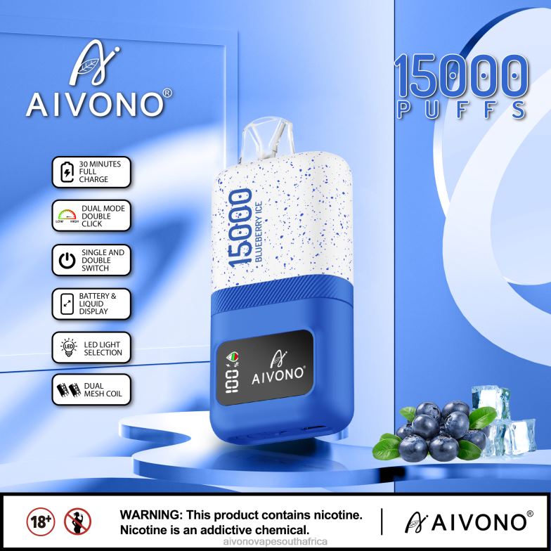 Aivono AIM magic 15000 Blueberry Ice FJP8668 - Aivono Vape South Africa