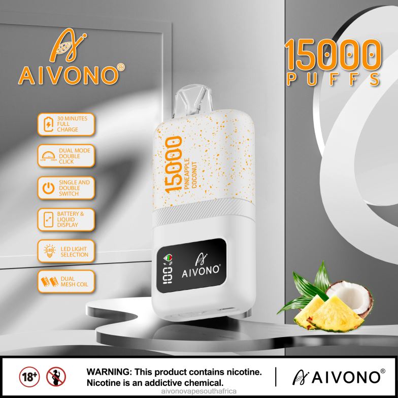 Aivono AIM magic 15000 Pineapple Coconut FJP8672 - Aivono Vape South Africa