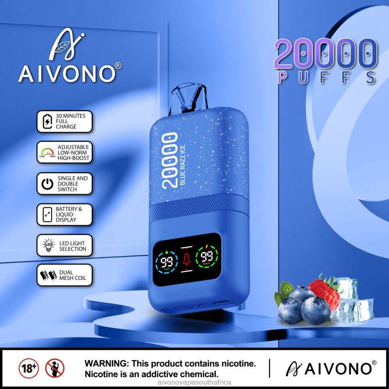 Aivono AIM magic 20000 Blue Razz Ice FJP8679 - Aivono Vape Price