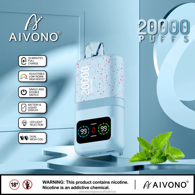 Aivono AIM magic 20000 Cool Mint FJP8684 - Aivono Vape South Africa