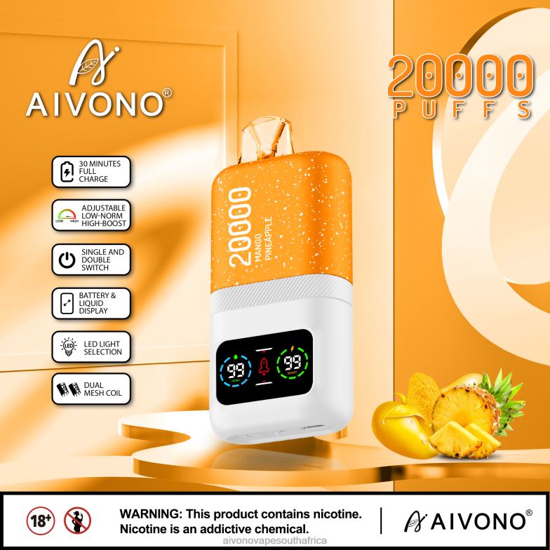 Aivono AIM magic 20000 Mango Pineapple FJP8677 - Aivono Puffs