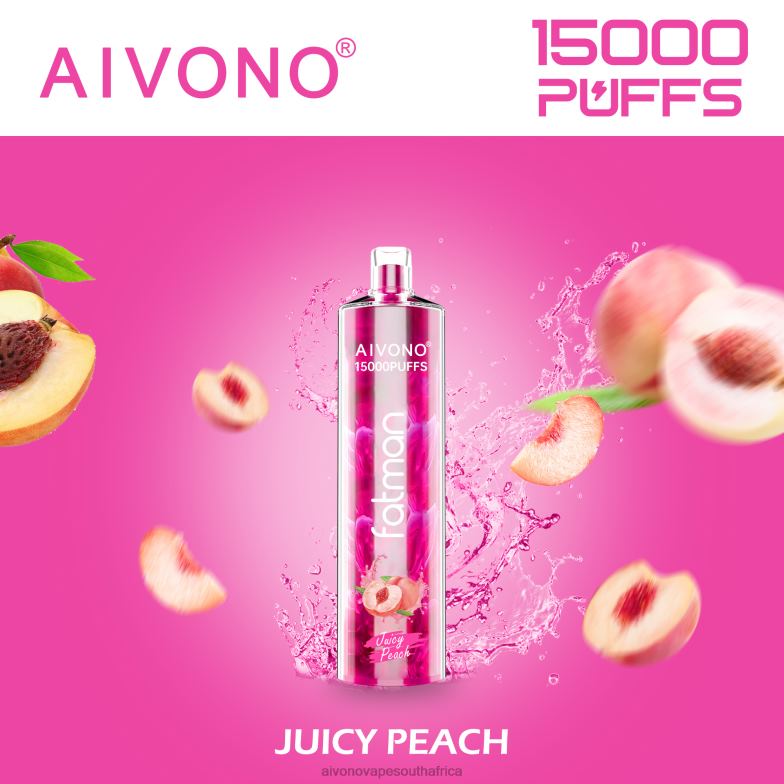 Aivono FATMAN 15000 Juicy Peach FJP8617 - Aivono Puffs