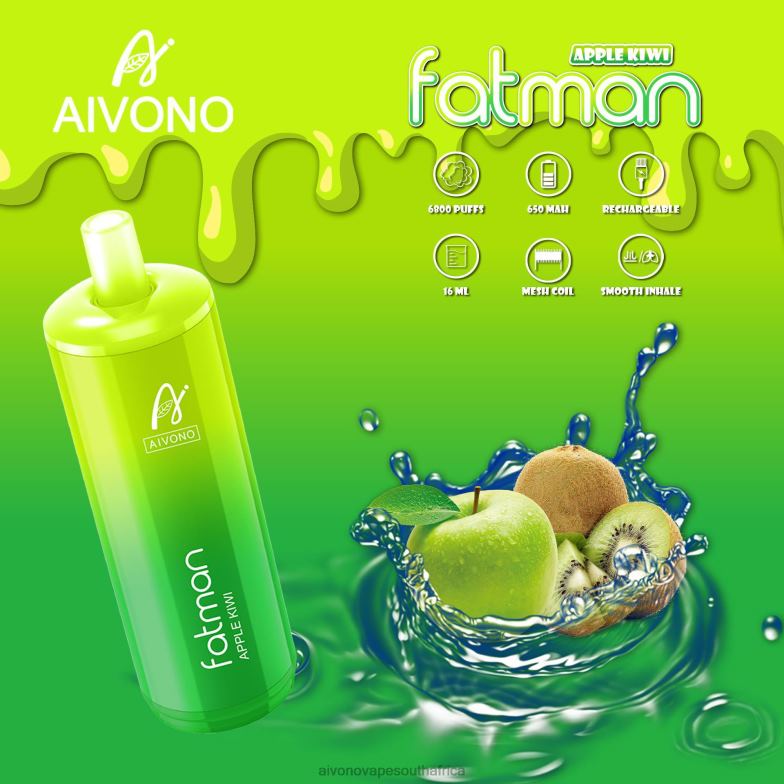 Aivono FATMAN 6800 Apple Kiwi FJP8631 - Aivono Vape Price