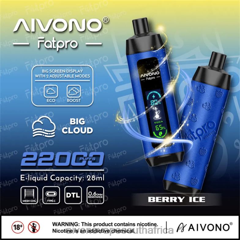 Aivono Fatpro 22000 Berry Ice FJP8610 - Aivono Vape Review