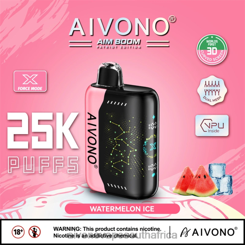 Aivono AIM BOOM 25000 Watermelon Ice FJP86353 - Aivono Puffs